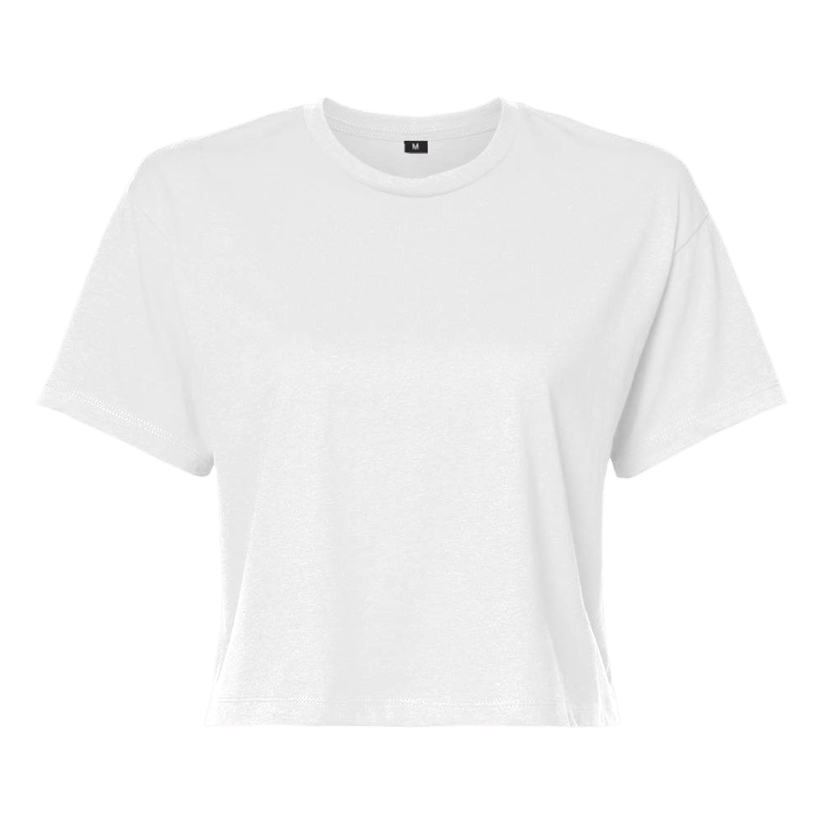 Build Your Brand T-Shirt Cropped Donna – Maglietta Basic Streetwear Personalizzabile - 3