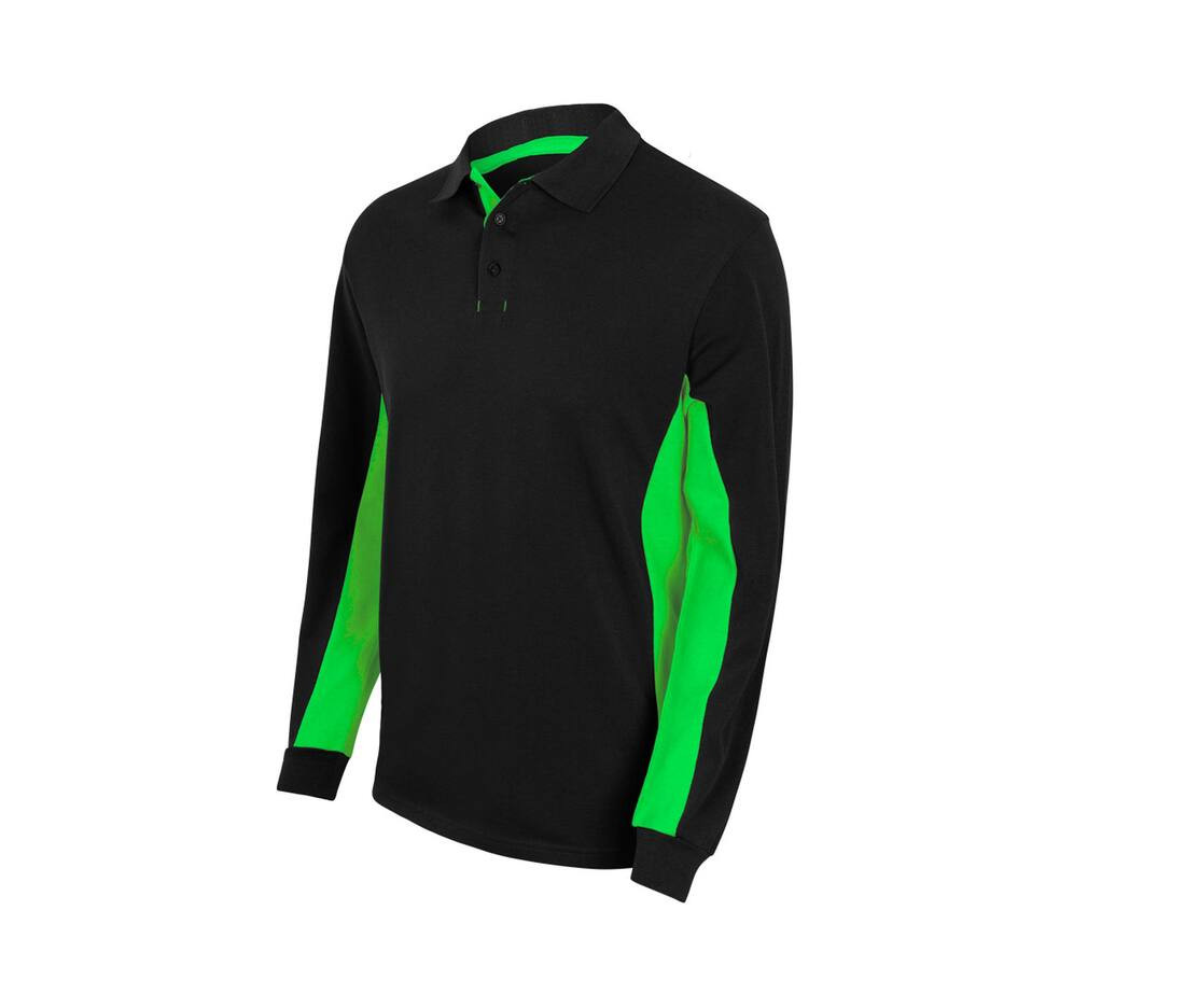トップス OVY Two Layers Long Sleeve Polo Pe Interlock Long Sleeve Polo Shirt in Dark Blue | EQVVS Menswear