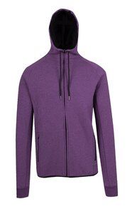 Ramo F360HZ - Mens 320gsm Soft cotton/bonded polar fleece Hoodie Aubergine Marl