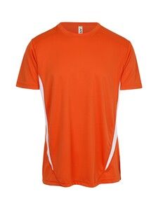 Ramo T447MS - Mens Accelerator Cool Dry T-shirt Orange/White