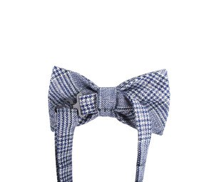 KARLOWSKY KYAK13 - Stylish urban bow tie with glencheck pattern