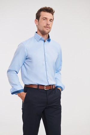 Russell RU964M - LONG-SLEEVED HERRINGBONE SHIRT