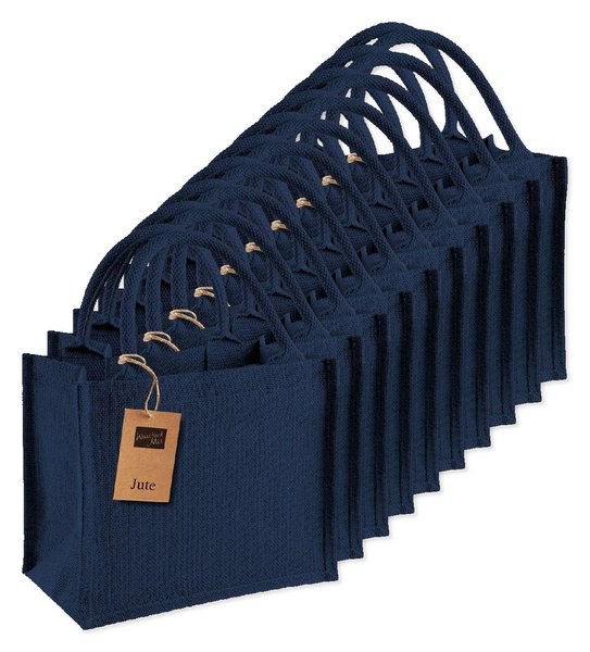 Eco-Friendly Burlap Tote with Cotton Handles